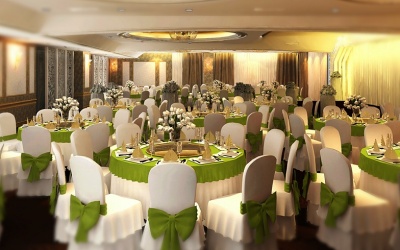 Khăn bàn nhà hàng tiệc cưới 2